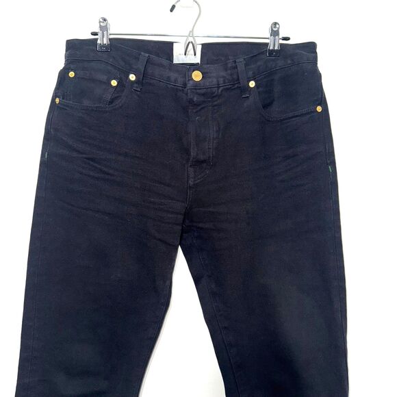 Sid Mashburn Button Fly Clift Straight Leg Jean - Black 34 - Picture 4 of 8